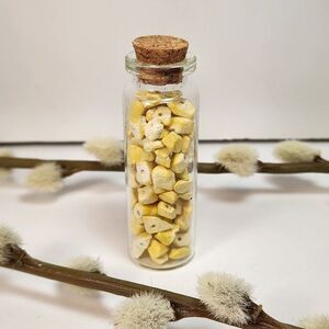 Gemstone Chip Wishing Bottle, Spells, Decor, Wicca, Boho, Spiritual